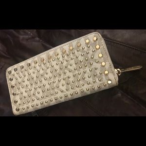 Michael Kors cream studded wallet